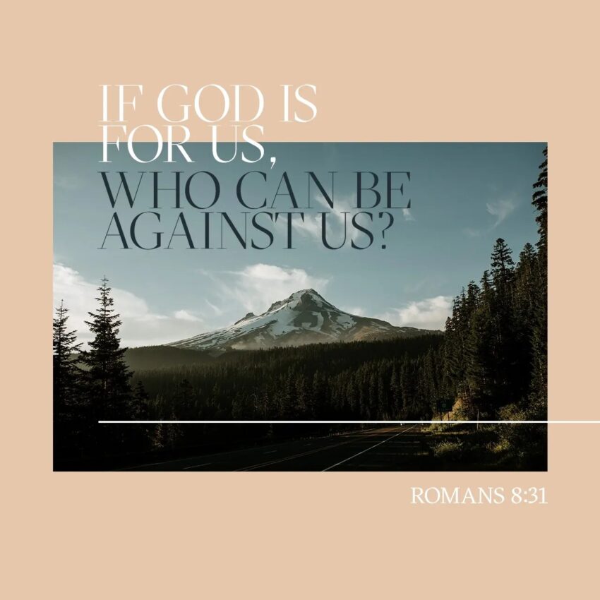 'What then shall we say to all these things? If God is for us, who can be [successful] against us? ' Romans 8:31 https://my.bible.com/bible/1588/ROM.8.31